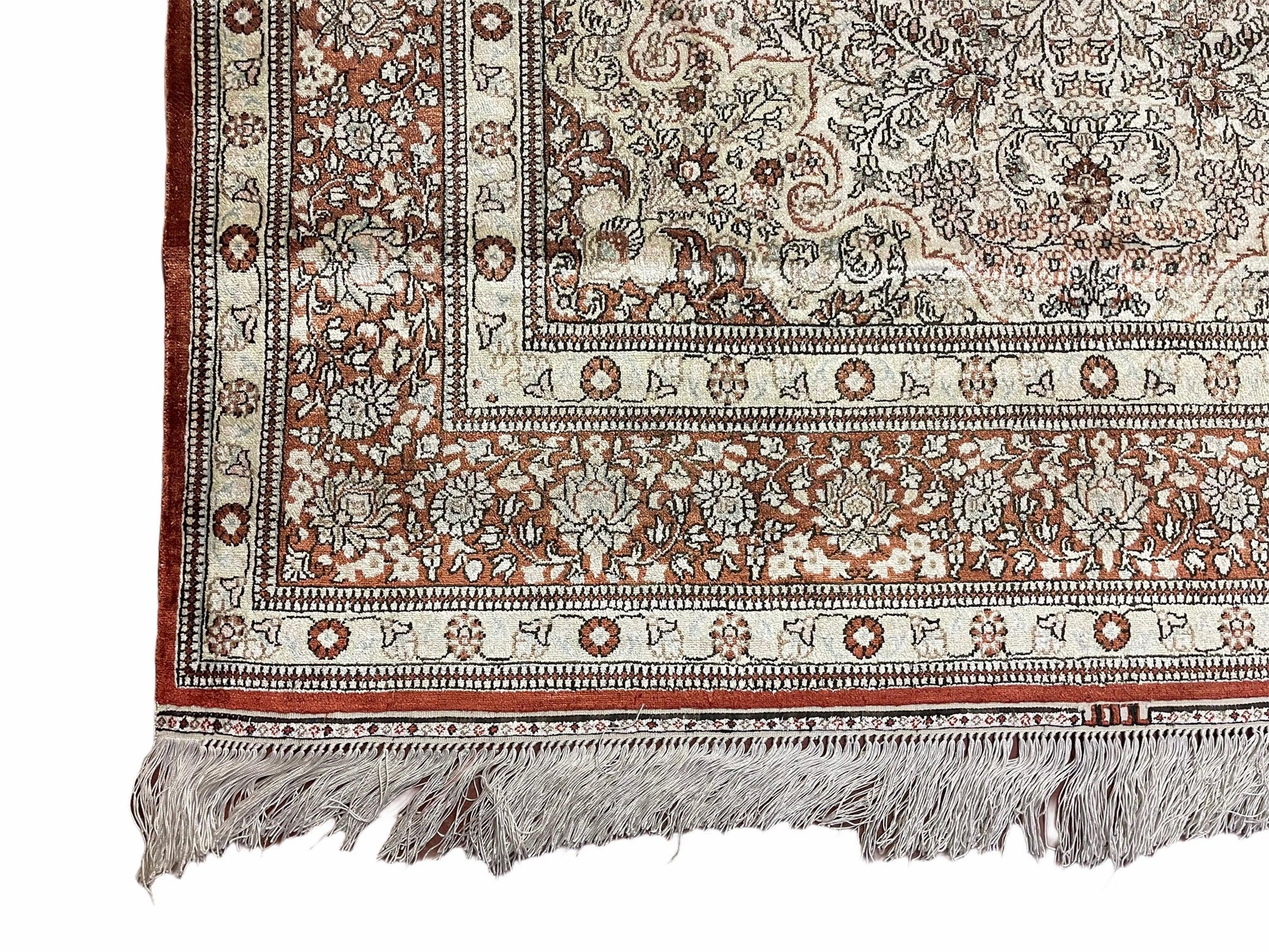 4' X 6' Vintage Fine Handmade Chinese Oriental Silk Rug 400 KPSI Wow - Nuvé