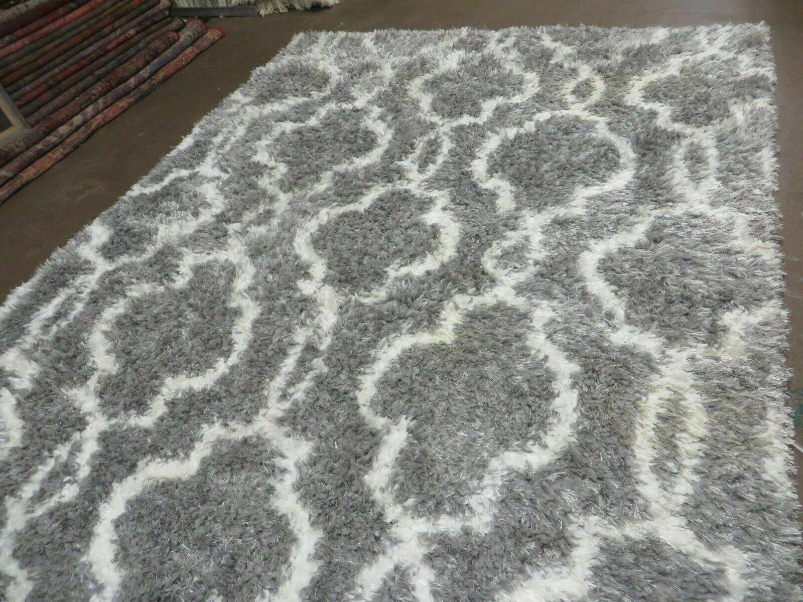 5' X 7' Modern Contemporary Israel Made Glimmer 205-45 Shag Rug Acrylic Bohemian Boho Home Décor - Nuvé