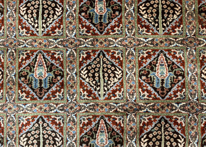 Sino Persian Rug 8x10, Panel Design, Brown, Multicolor, Wool, Cedar Trees - Nuvé