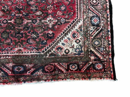 5.5 X 10 Antique Handmade Wool Tribal Gallery Rug All Over Red Runner Corridor - Nuvé
