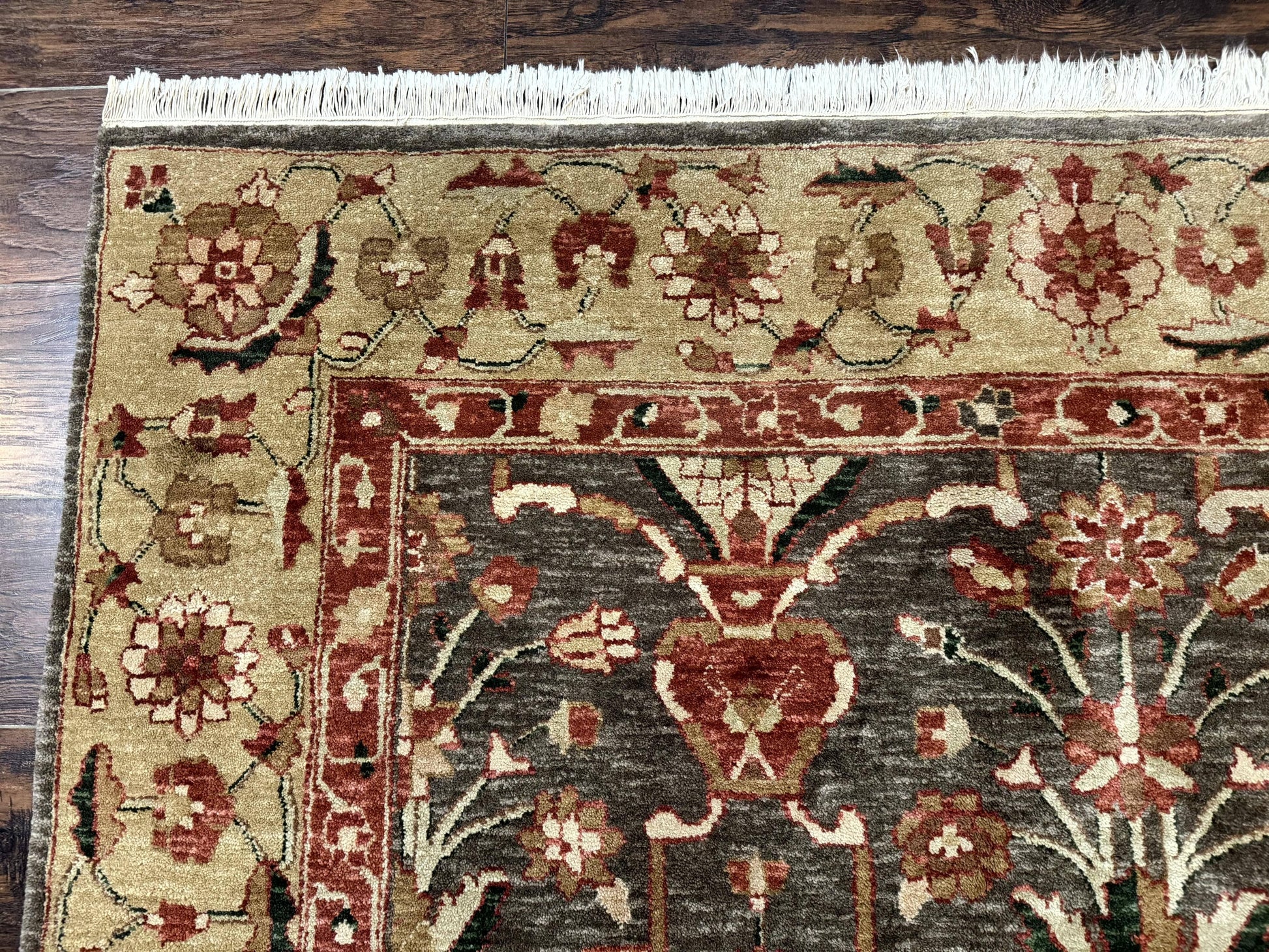 Pak Persian Mahal Rug 6x9, Floral Handmade Wool Traditional Oriental Carpet - Nuvé