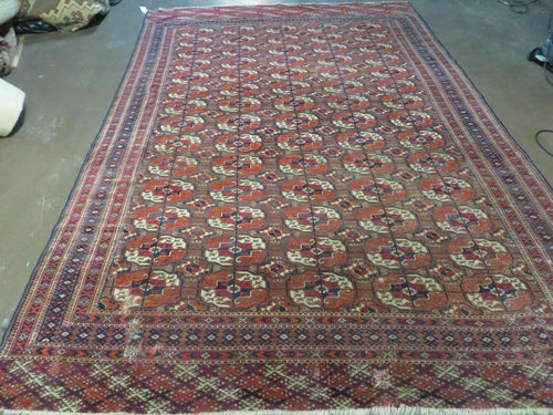 6' X 10' Antique Handmade Bokhara Turkoman Yamud Wool Rug Carpet NICE # 61 - Nuvé