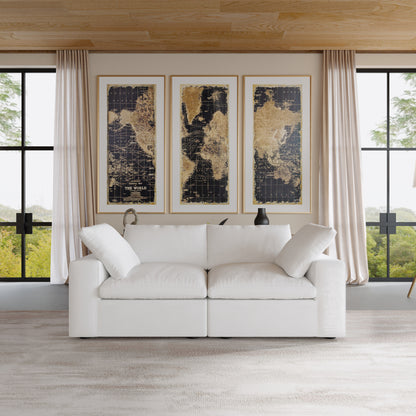 Nuvé® Solace Modular Bouclé Cloud Sofa - Snow White - 2-Seater Sofa - Nuvé