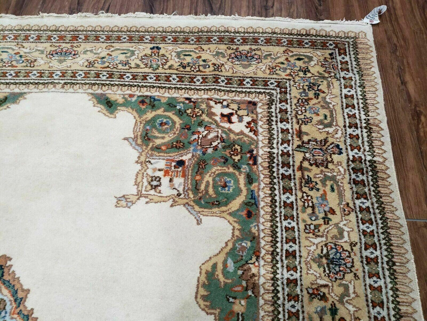 6' X 9' Vintage Handmade India Open Field Tribal Wool Rug Carpet Medallion Nice - Nuvé
