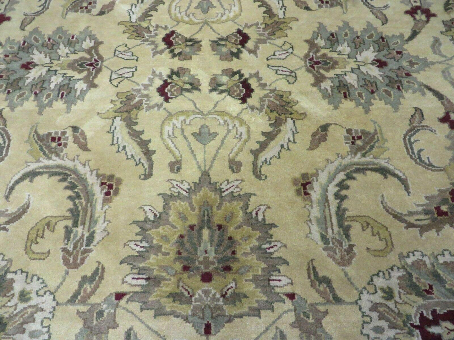 9' X 12' Vintage Handmade India Oriental Jaipur Quality Tea Wash Hand Knotted - Nuvé