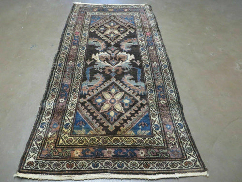 3' X 6' Antique Handmade India Floral Oriental Wool Rug Veg Dyes Nice - Nuvé