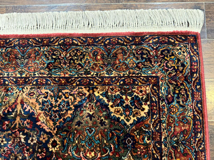 5.9 x 9 Karastan Rug Multicolor Panel Kirman #717, Original 700 Series, Wool - Nuvé