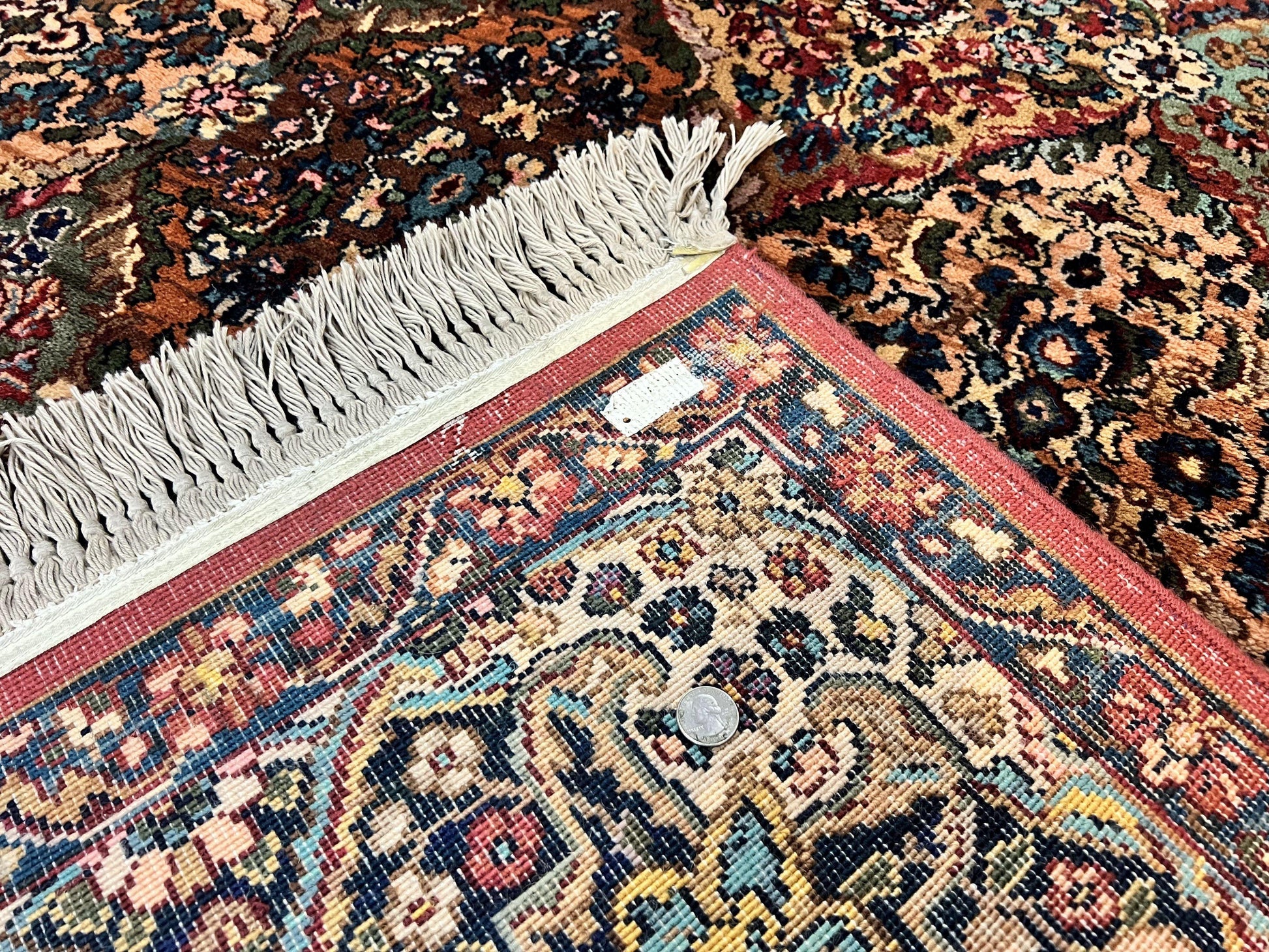 Karastan Multicolor Panel Kirman Rug #717, Wool Karastan Rug 12 x 16, Extra Large Karastan Area Rug, Original Karastan Collection 700 Series - Nuvé