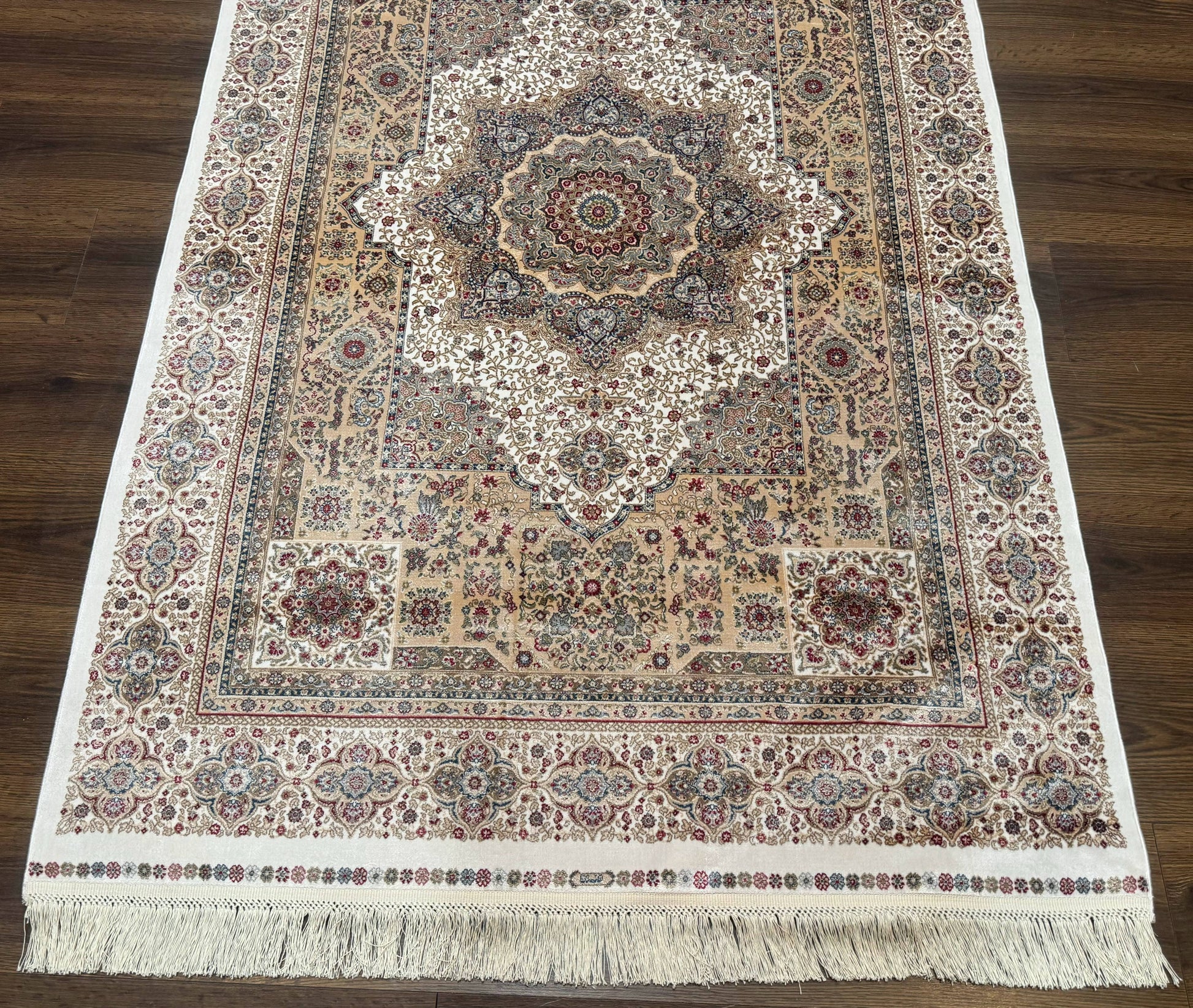 Turkish Memluk Silk Rug 4x6, Hereke Carpet, Bamboo Silk, New - Nuvé