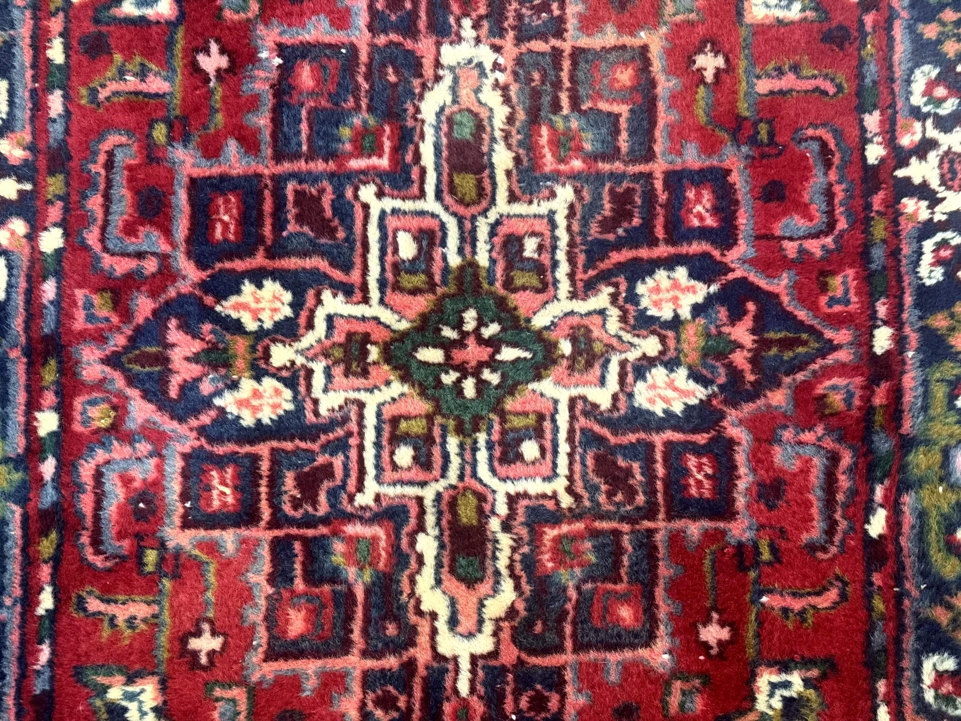 Indo Persian Heriz Runner Rug 3 x 17, Geometric Long Runner Carpet for Hallway, Medallions, Wool Runner Rug 3x17 - Nuvé