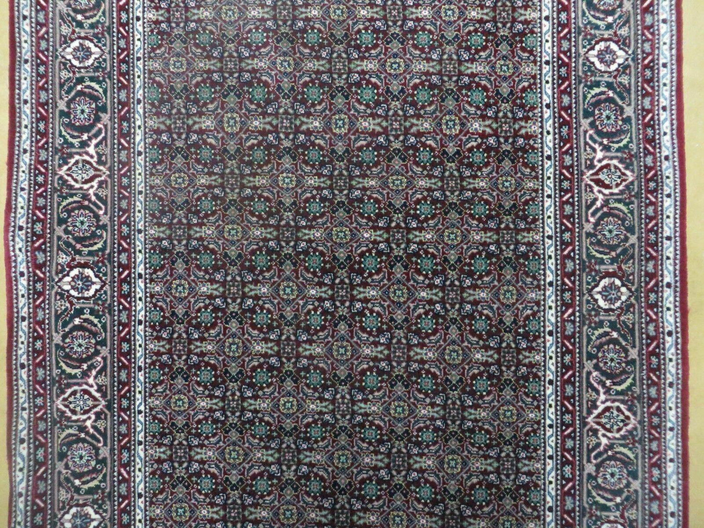 3' X 5' Vintage Fine Handmade Indian Amritsar Wool Silk Rug Nice - Nuvé