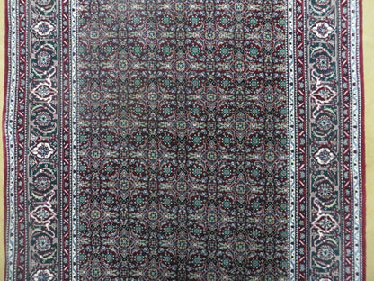 3' X 5' Vintage Fine Handmade Indian Amritsar Wool Silk Rug Nice - Nuvé