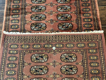 Pakistani Turkoman Bokhara Runner Rug 2.8 x 12, Oriental Runner for Hallway - Nuvé