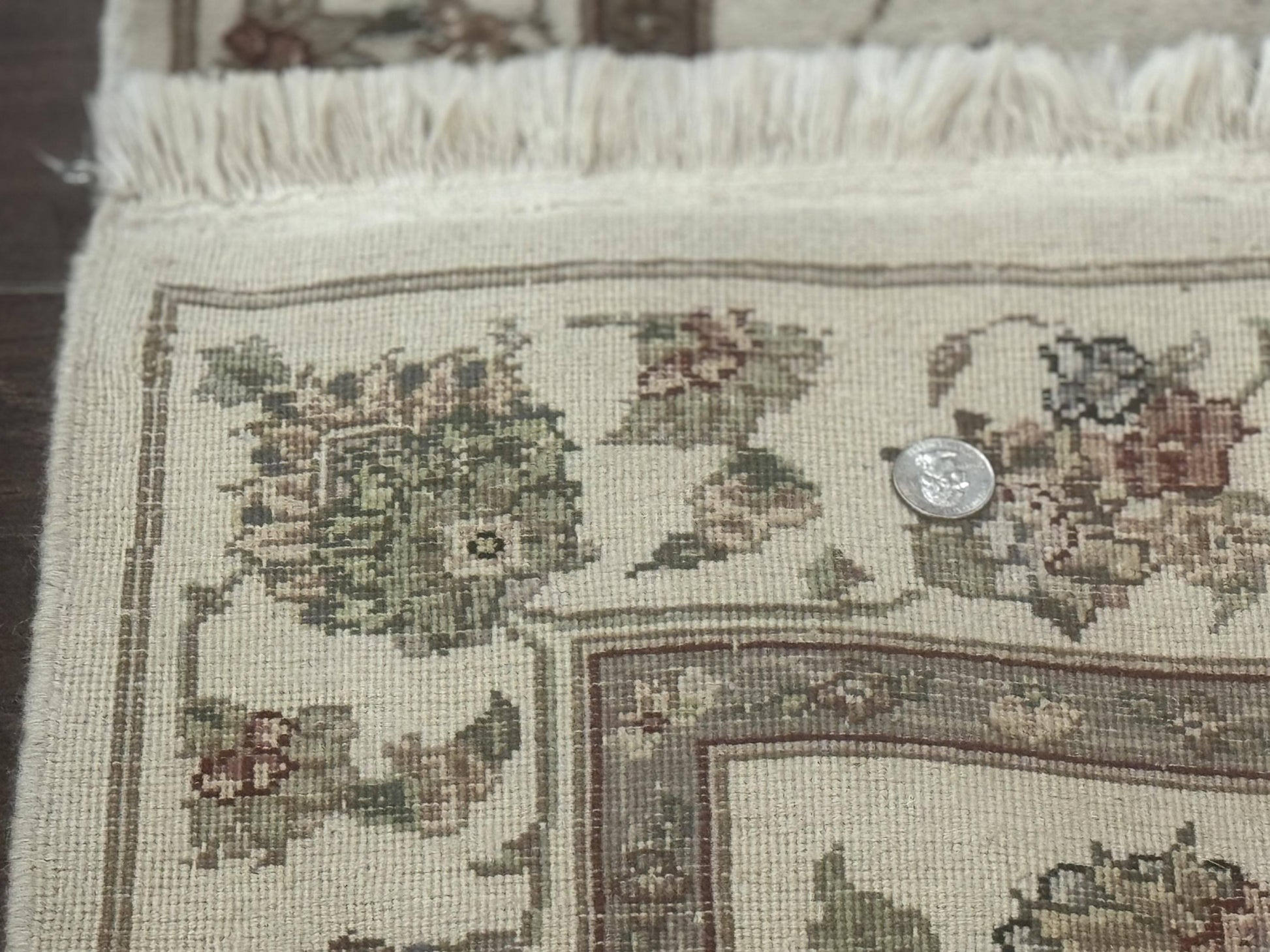 Pak Persian Runner Rug 2.6 x 8ft, Oriental Carpet for Hallway or Kitchen, Handmade, Wool and Silk Highlights - Nuvé