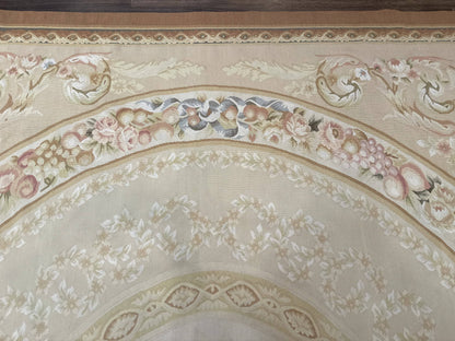 Aubusson Rug 9x12, French European Design, Floral, Elegant - Nuvé