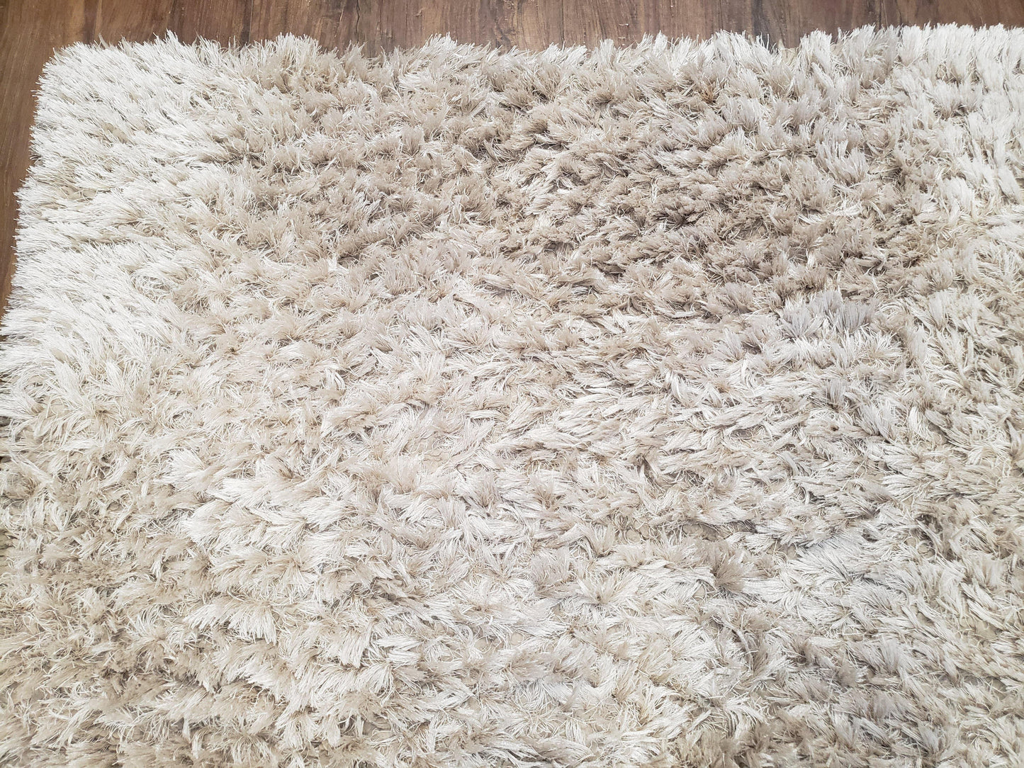 Ivory Shag Rug 6x7, Flokati Carpet, Shaggy Soft Plush Pile Area Rug, Modern Contemporary - Nuvé