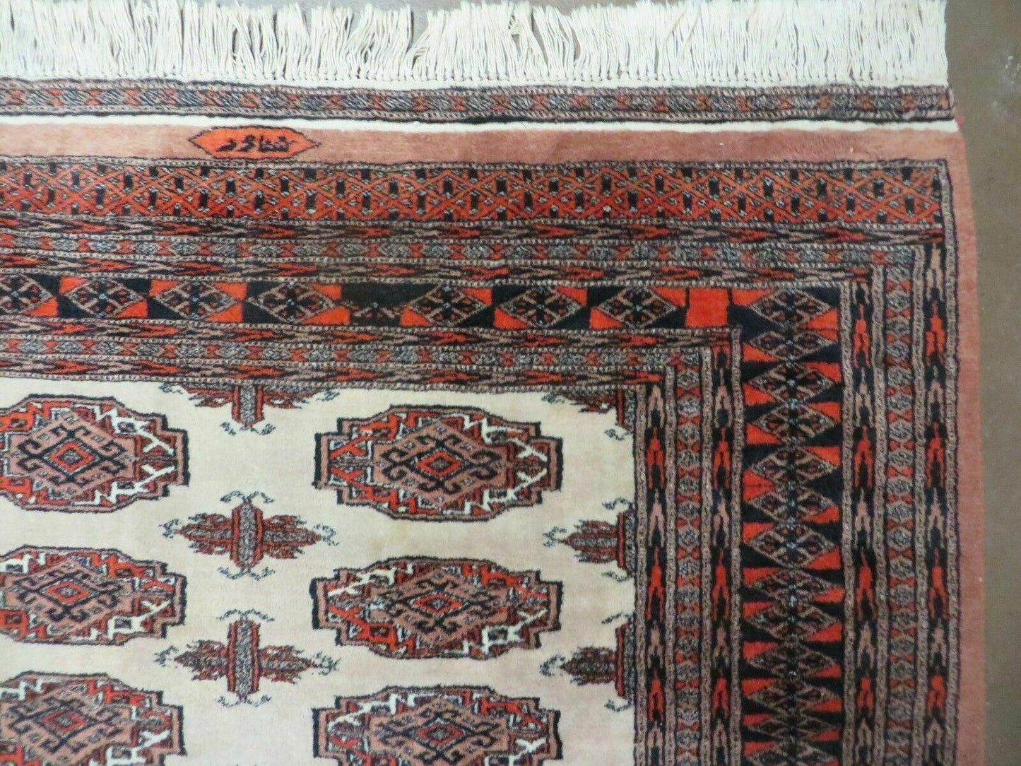 4' X 6' Vintage Handmade Bokhara Turkoman Pakistan Wool Rug Carpet Nice - Nuvé