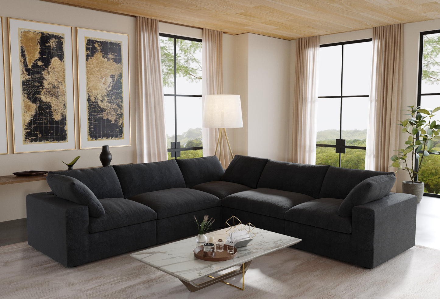 Nuvé® Solace Modular Bouclé Cloud Sofa