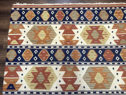 Turkish Kilim Rug 8x11, Handmade, Wool, Nourison Rug - Nuvé