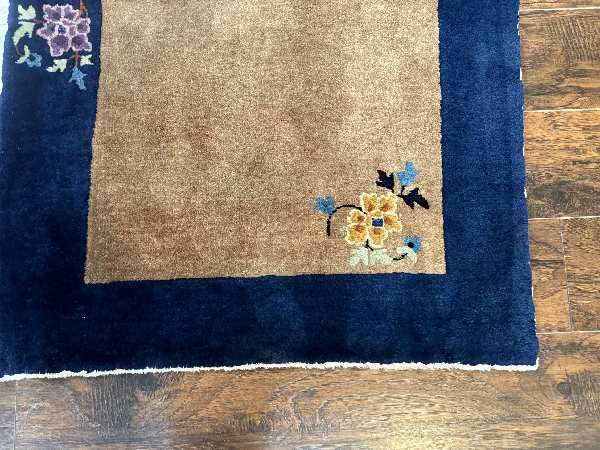 Chinese Rug 3x5, Antique Peking Art Deco Carpet, Simple Design - Nuvé