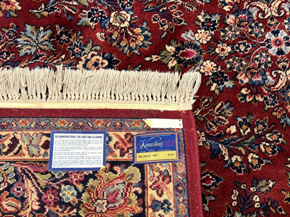 Karastan Rug 10x14, Red Sarouk #785, Wool Original 700 Series - Nuvé