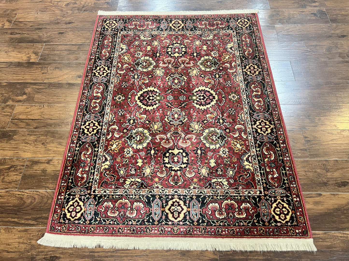 Karastan Rug 4x6, Williamsburg Herati #558, Wool Karastan Carpet, Vintage Karastan Persian Area Rug, Wool Pile - Nuvé