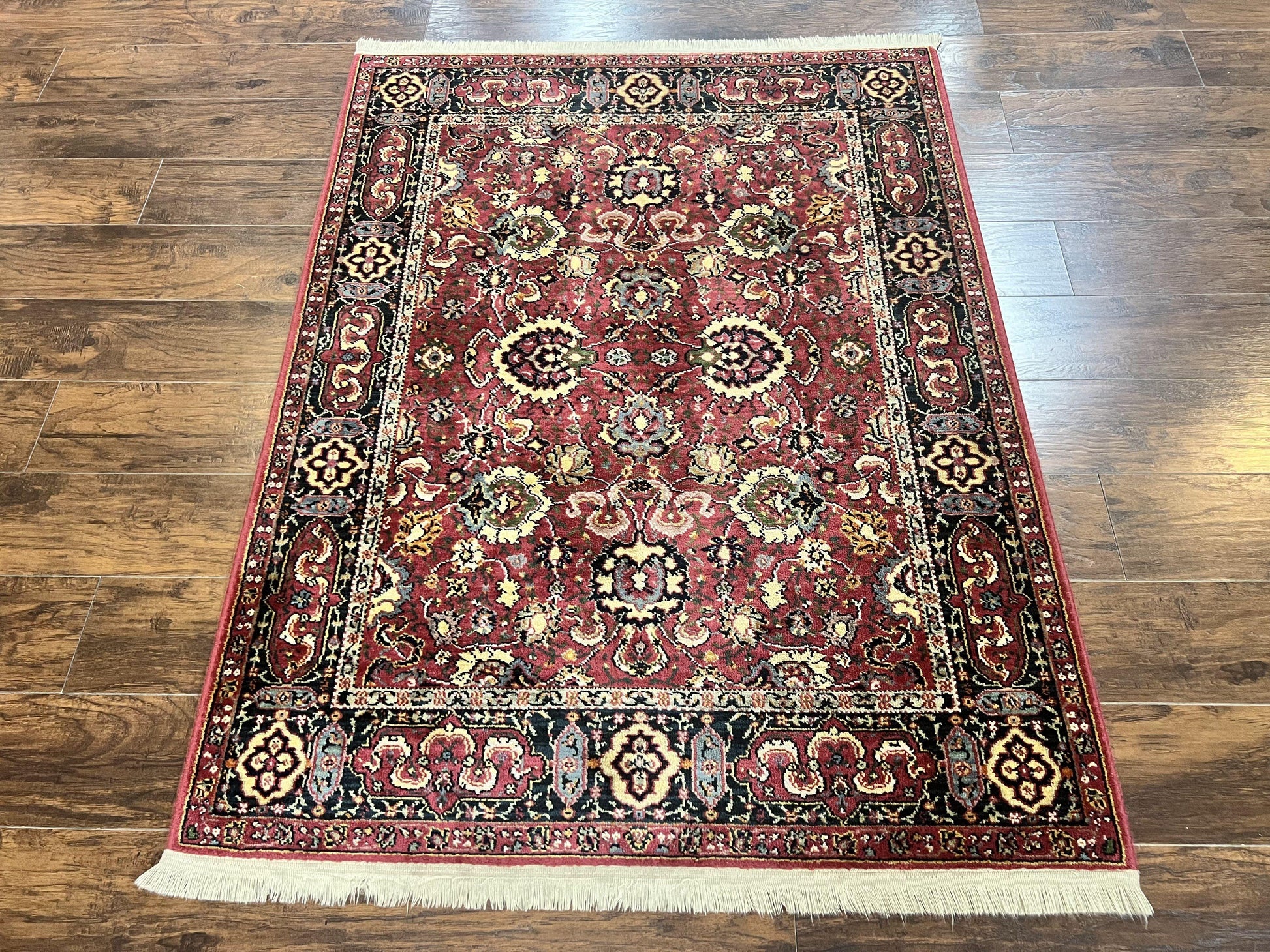 Karastan Rug 4x6, Williamsburg Herati #558, Wool Karastan Carpet, Vintage Karastan Persian Area Rug, Wool Pile - Nuvé