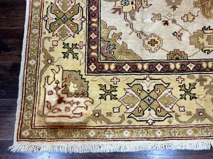 Turkish Oushak Rug 9x12, Oat Color, Wool Carpet - Nuvé