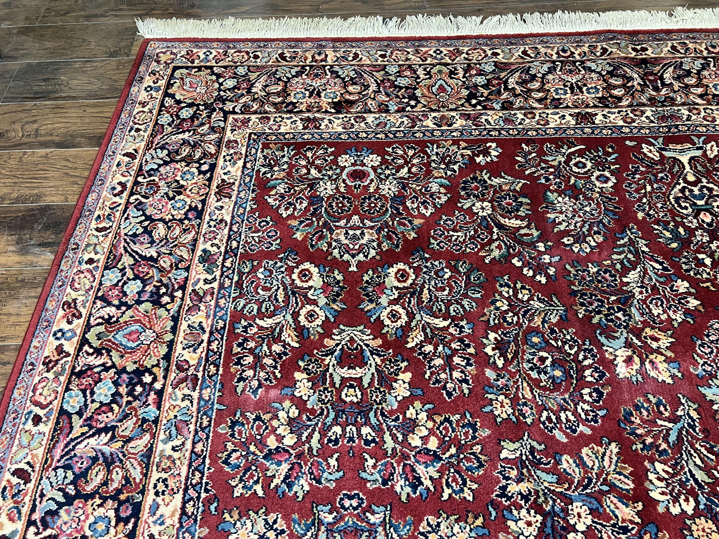 Karastan Rug 10x18 Red Sarouk #785, Wool Karastan Carpet, Original 700 Series, Vintage Discontinued Large Oriental Rug - Nuvé