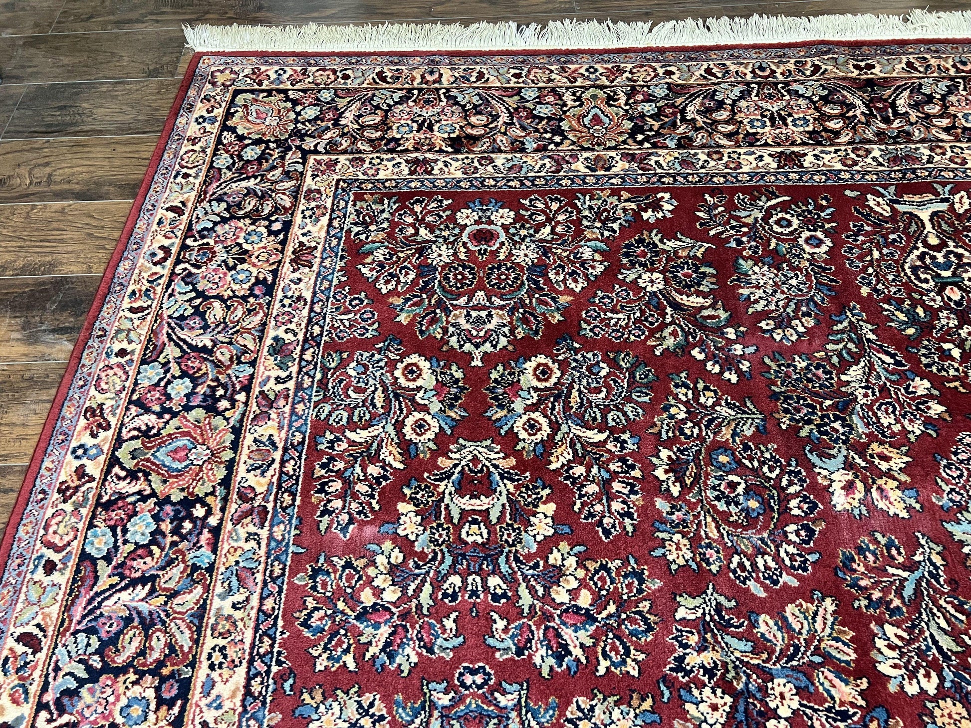 Karastan Rug 10x18 Red Sarouk #785, Wool Karastan Carpet, Original 700 Series, Vintage Discontinued Large Oriental Rug - Nuvé