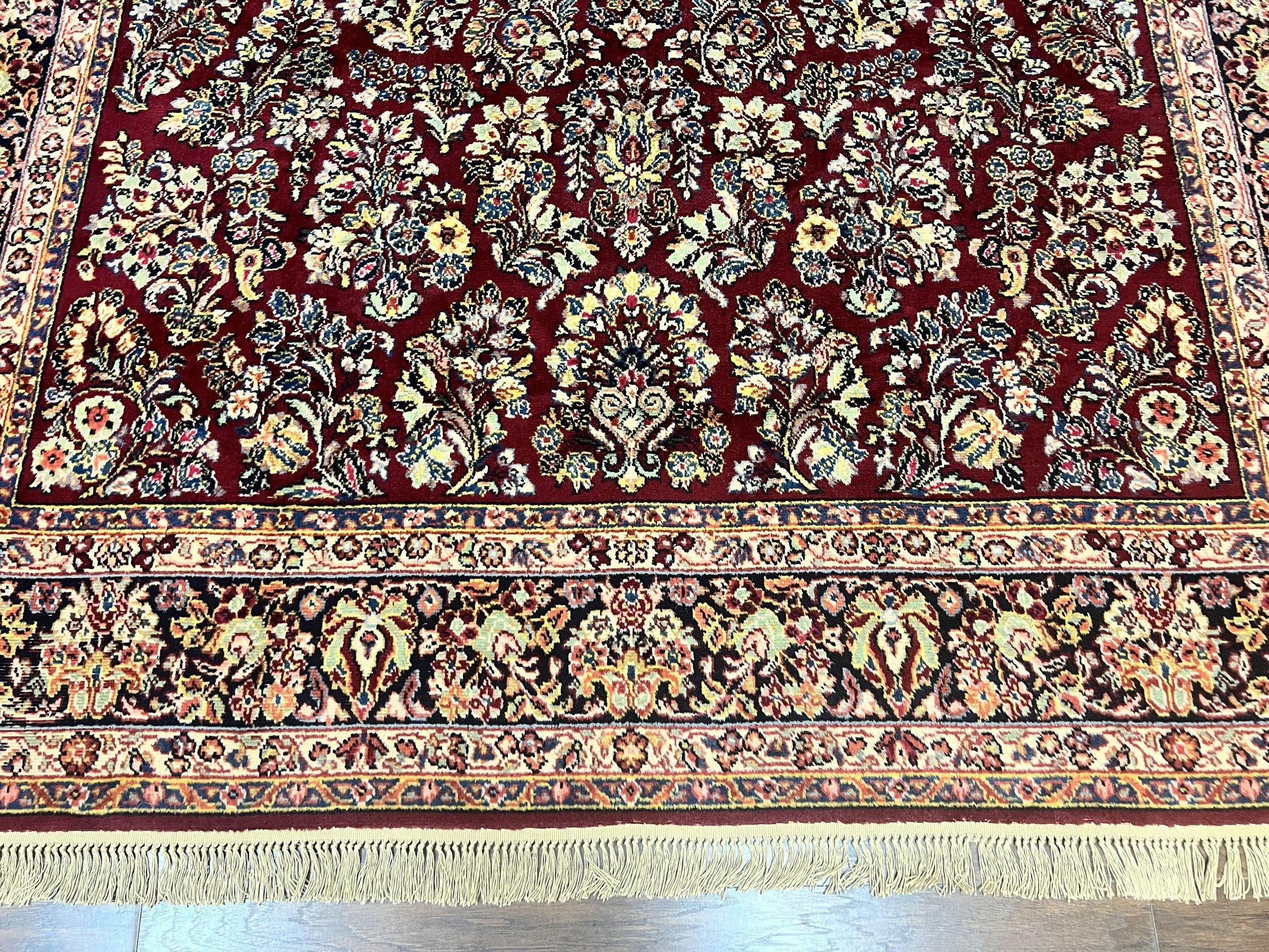 Karastan Rug 9x12 Red Sarouk #785, Wool Karastan Carpet, Discontinued Vintage, Original 700 Series, Karastan Area Rug - Nuvé