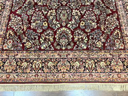 Karastan Rug 9x12 Red Sarouk #785, Wool Karastan Carpet, Discontinued Vintage, Original 700 Series, Karastan Area Rug - Nuvé