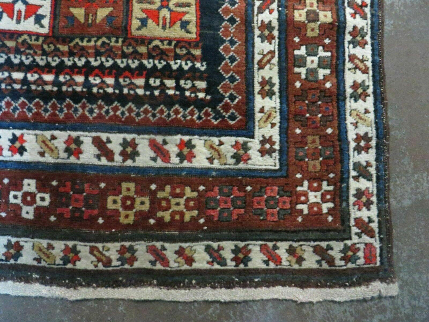 3' 7" X 14' Antique Handmade Caucasian Wool Rug Carpet Nice - Nuvé