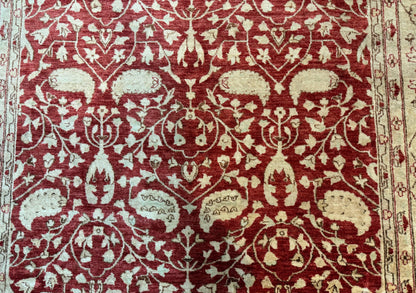 Pakistani Chobi Rug 8x10, Red, Handmade - Nuvé