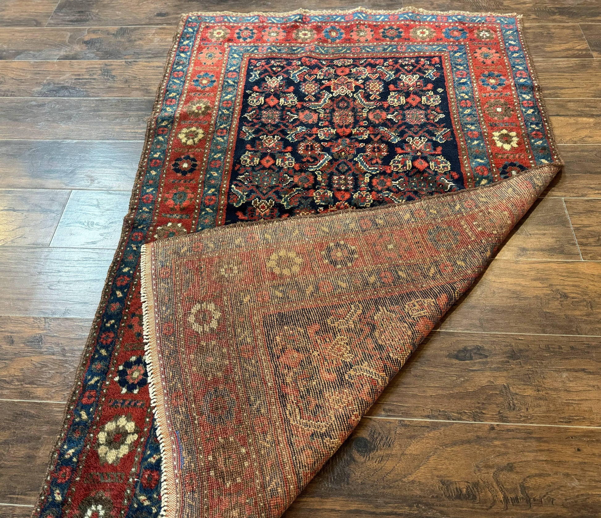 Antique Persian Tribal Rug 4x6, Kurdish Rug - Nuvé