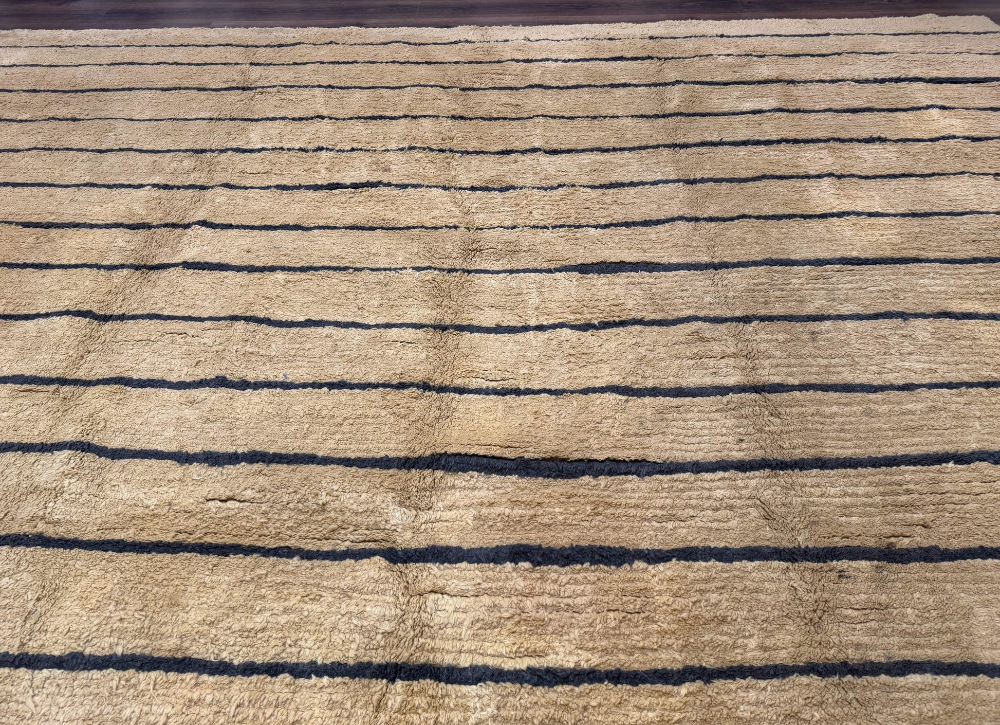 Modern Nepali Rug 13 x 15.6, Palace Size Wool Custom Made Rug, Tan, Large Nepali/Tibetan Carpet - Nuvé