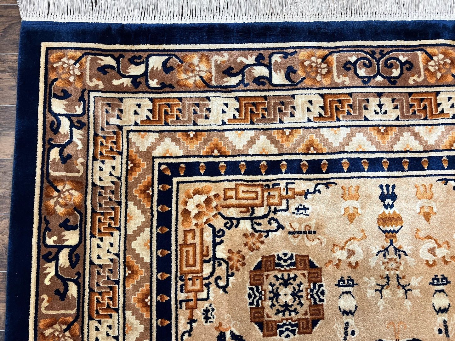 Karastan Rug 8.8 x 12, Cathay Medallion #727, Wool Karastan Carpet, Original Collection 700 Series, Discontinued, Vintage Karastan Area Rug - Nuvé
