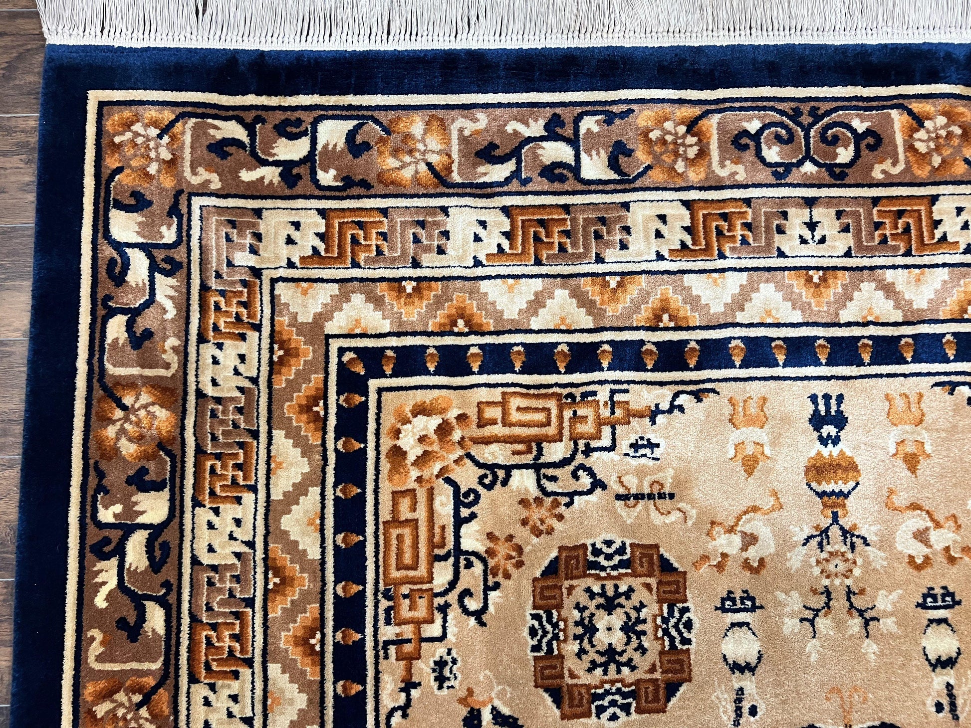 Karastan Rug 8.8 x 12, Cathay Medallion #727, Wool Karastan Carpet, Original Collection 700 Series, Discontinued, Vintage Karastan Area Rug - Nuvé