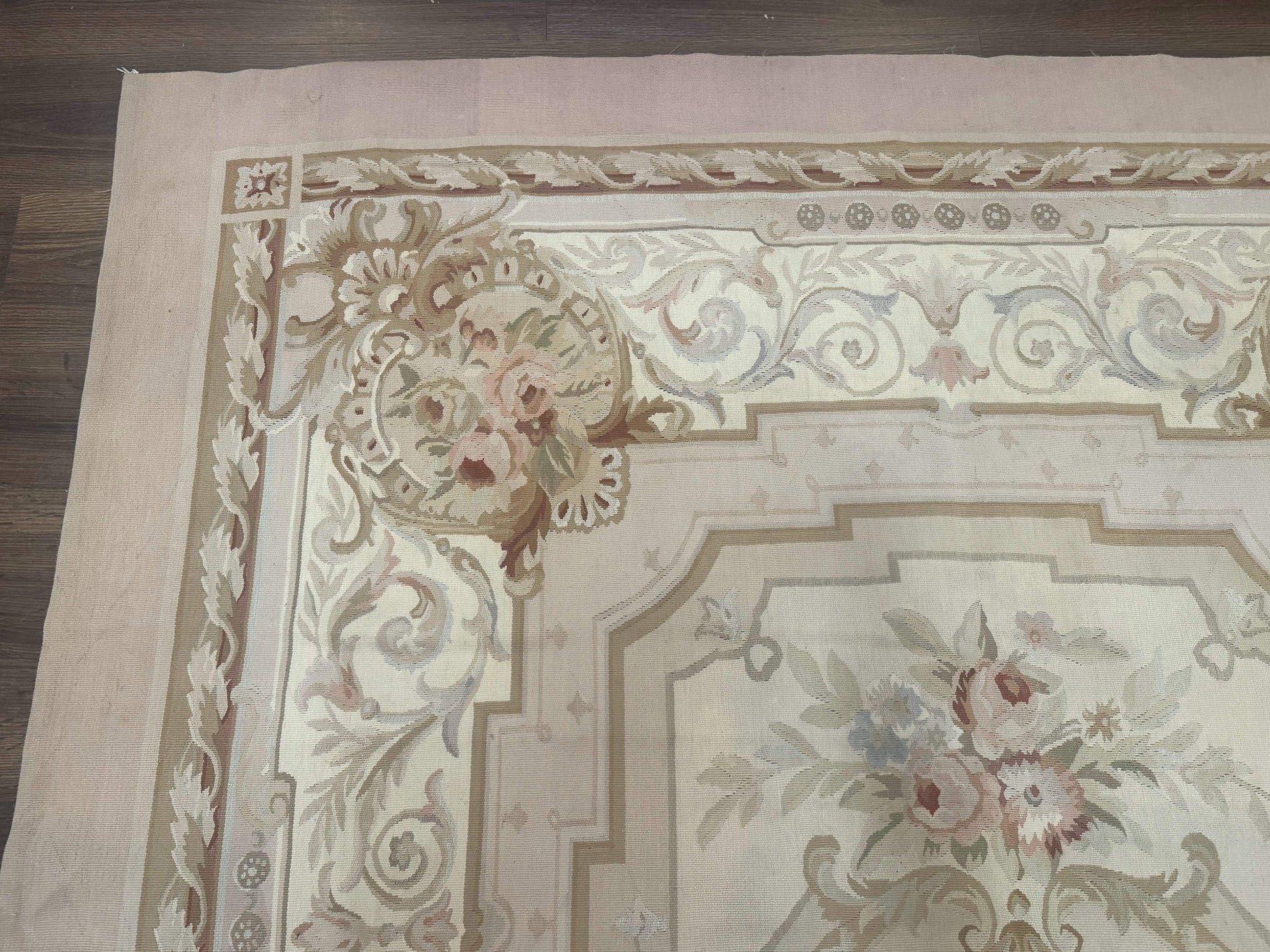 Aubusson Rug 6x9, Elegant, Flatweave, French European Design - Nuvé