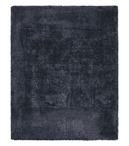 Black Shag Rug 8x10, Savafieh Milan Fluffy Black Carpet, Room Sized Shag Rug, Modern Contemporary Rug, Soft Living Room Rug, Bedroom Rug