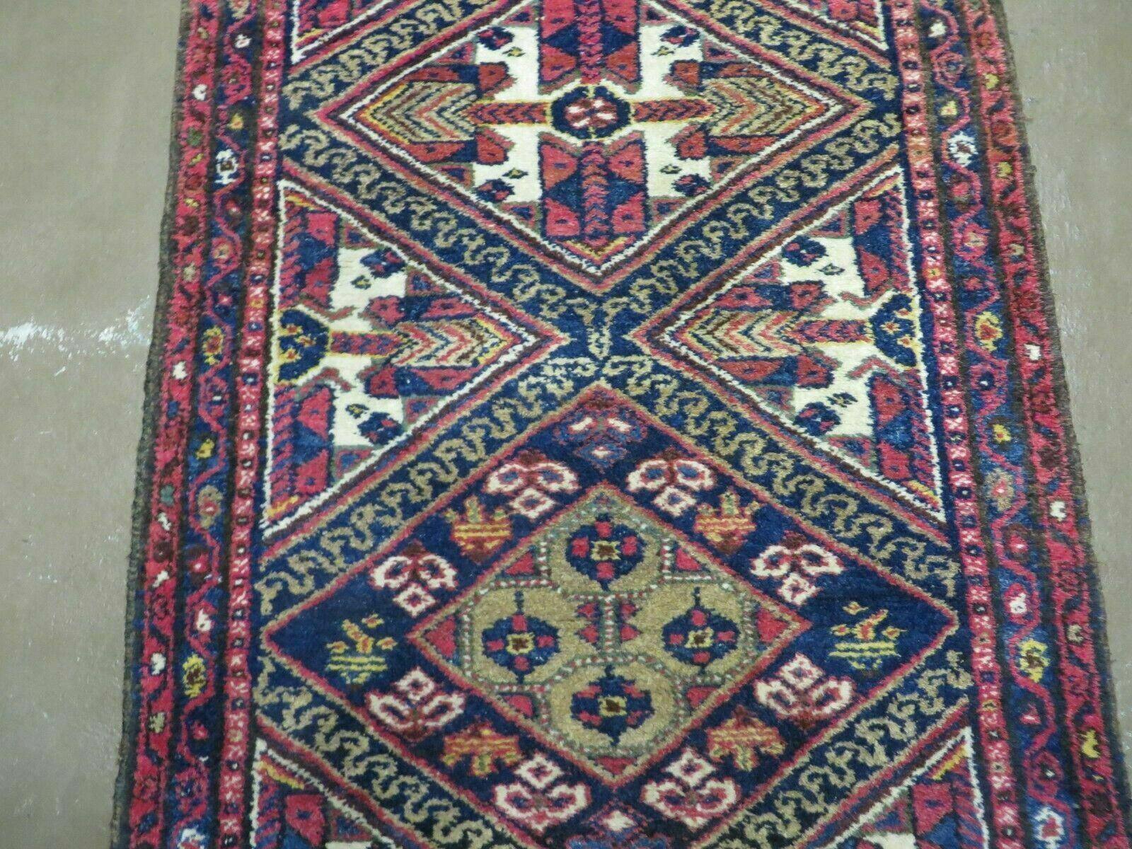2' 6" X 9' Antique Handmade Turkish Anatolian Wool Runner Rug Nice - Nuvé