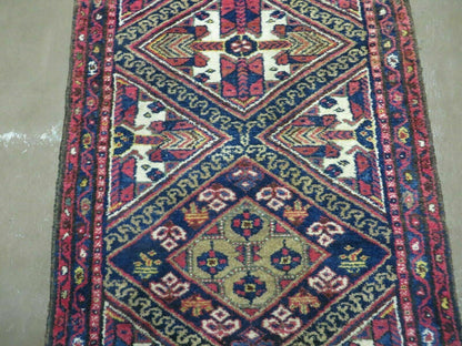 2' 6" X 9' Antique Handmade Turkish Anatolian Wool Runner Rug Nice - Nuvé