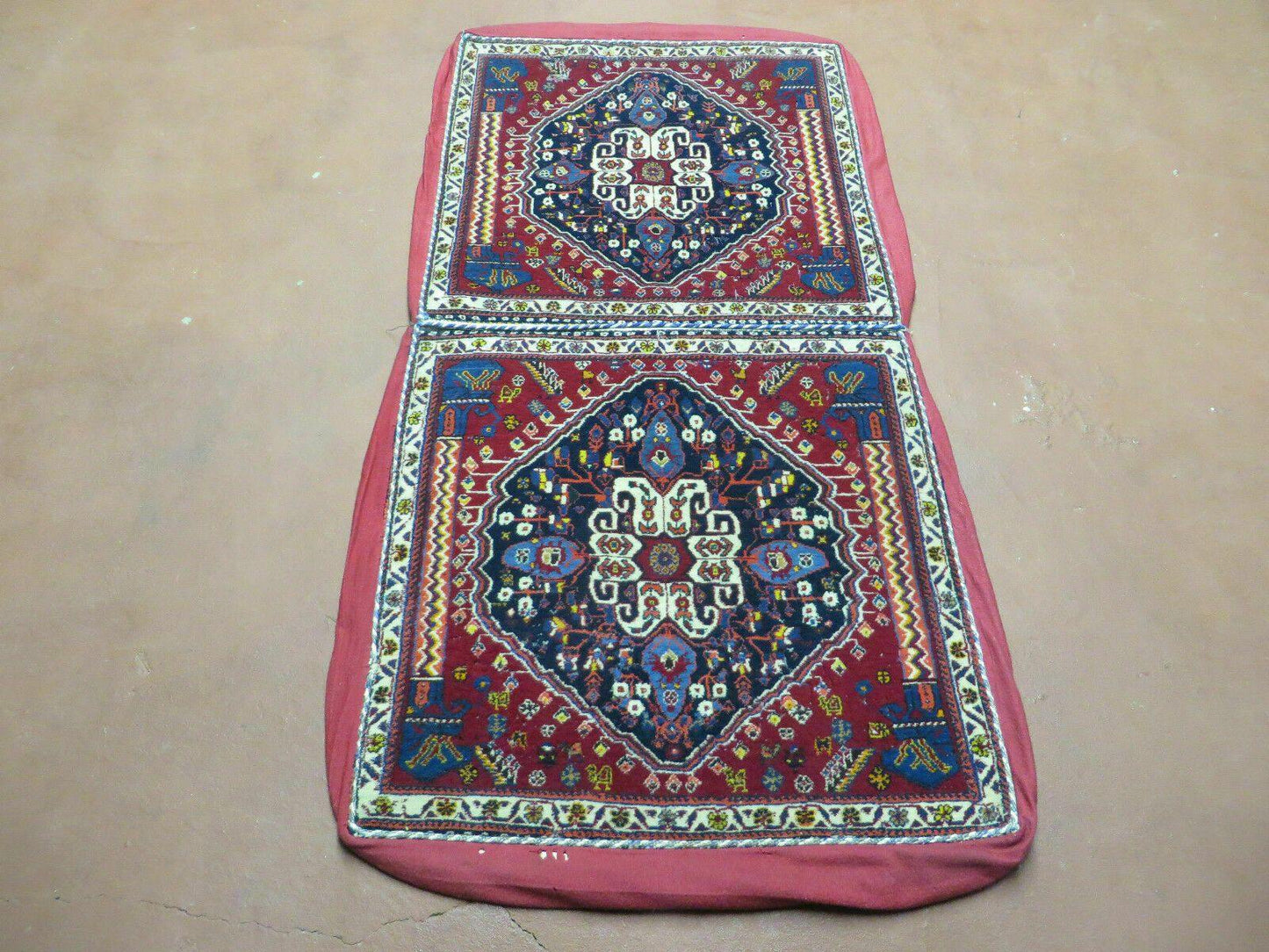 2'X 4' Antique Handmade Turkish Floral Oriental Wool Rug Pillow Case Cushion - Nuvé