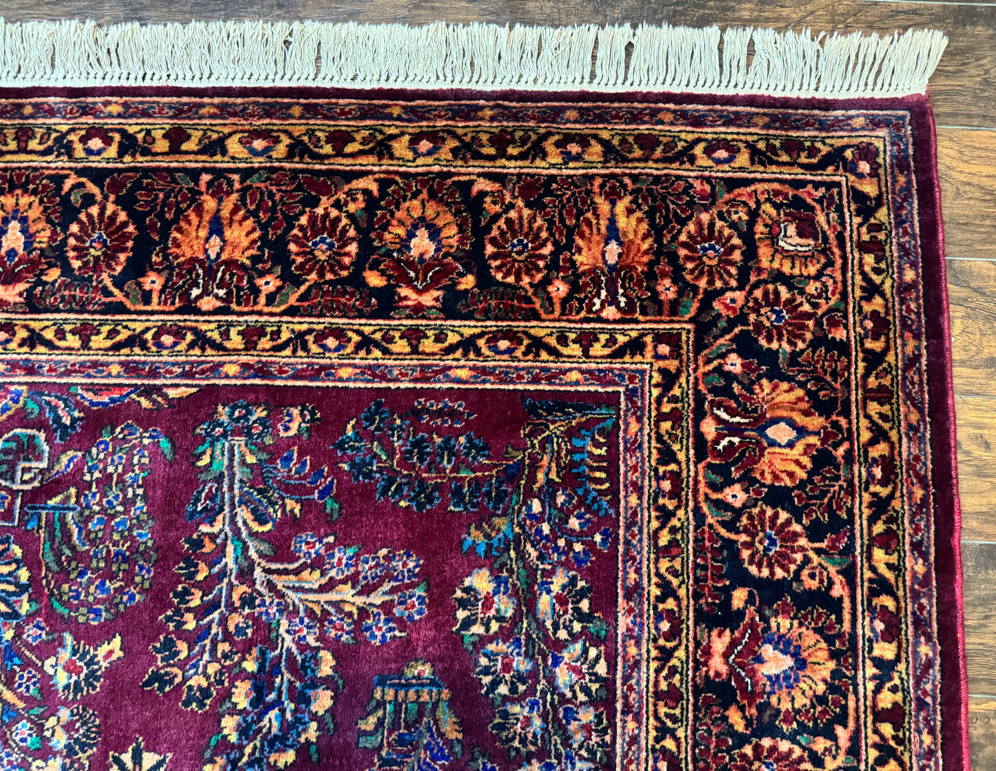 Antique Karastan Rug 8.6 x 12, Wool Pile, Vintage Discontinued Karastan Sarouk Lanamar - Nuvé
