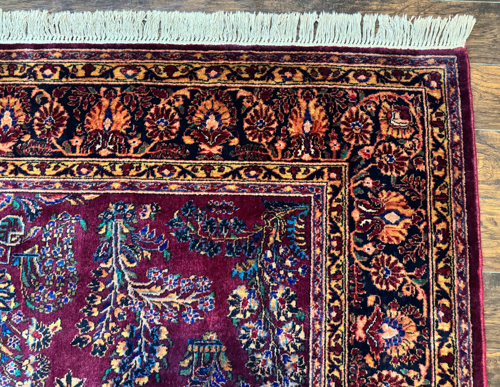 Antique Karastan Rug 8.6 x 12, Wool Pile, Vintage Discontinued Karastan Sarouk Lanamar - Nuvé