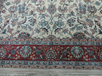 6' X 9' Vintage Handmade Fine Chinese Floral Oriental Wool Rug Carpet Beige - Nuvé