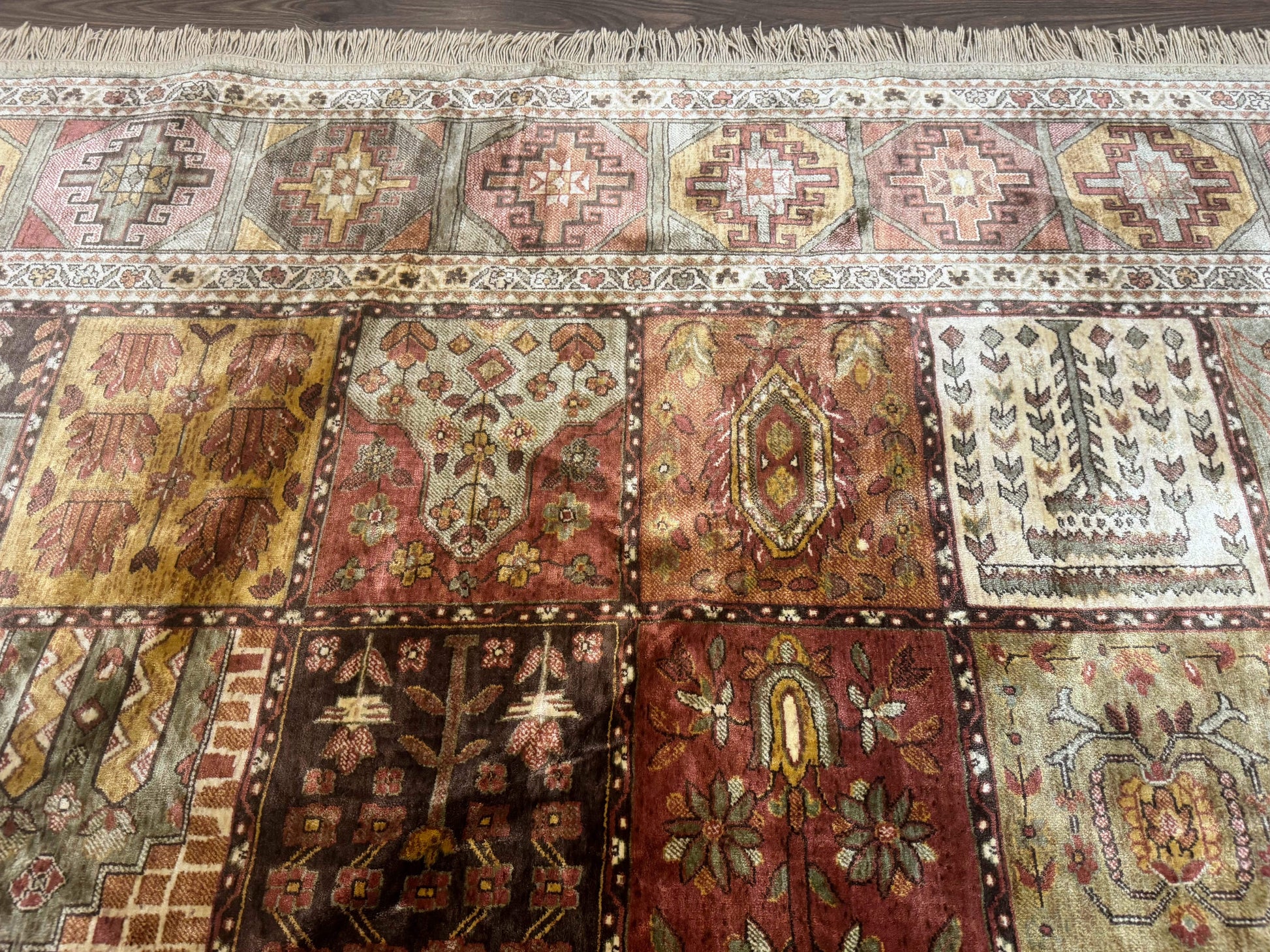 Panel Design Rug 8 x 10.6, Oriental Carpet, Belgium Power Loomed Rug - Nuvé
