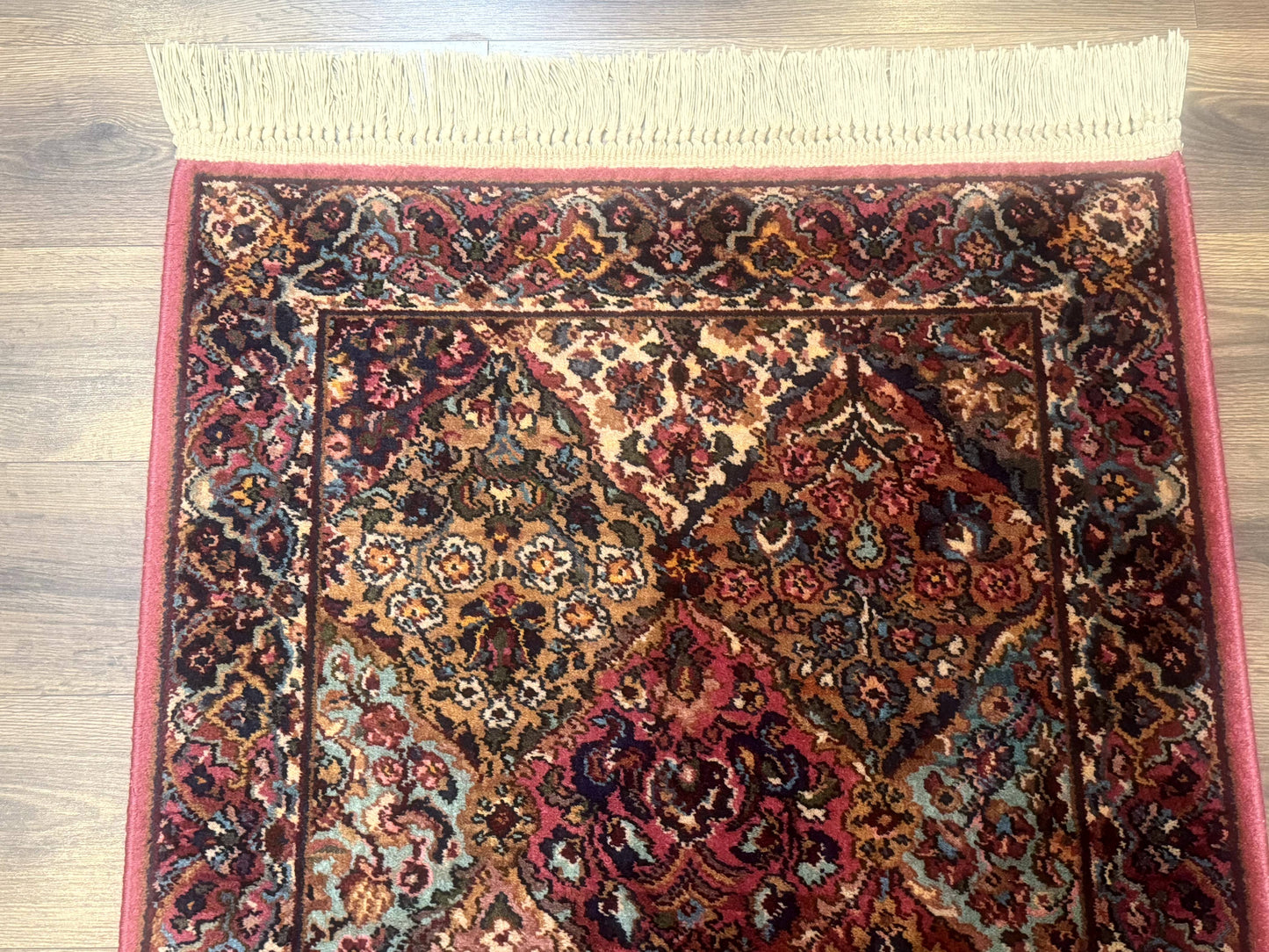 Karastan Rug 3x5 Multicolor Panel Kirman #717, Original 700 Series, Wool Pile, Discontinued - Nuvé
