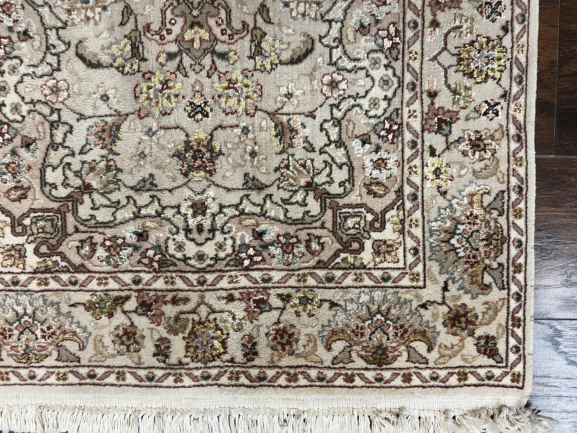 Sino Persian Rug 2.5 x 4, Hand Knotted Oriental Carpet, Small Persian Rug, Floral Medallion, Wool, Vintage - Nuvé