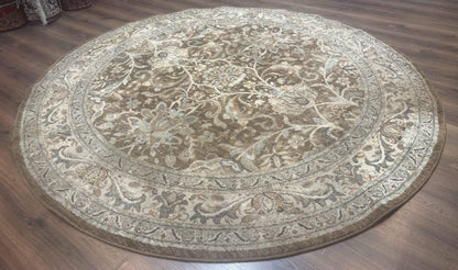 Round Karastan Rug 8x8 ft, Euphoria New Bridge Karastan Rug, Indo Mahal Design - Nuvé